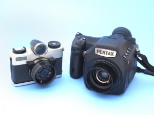 PENTAX 645Zに「フジペット」レンズを装着